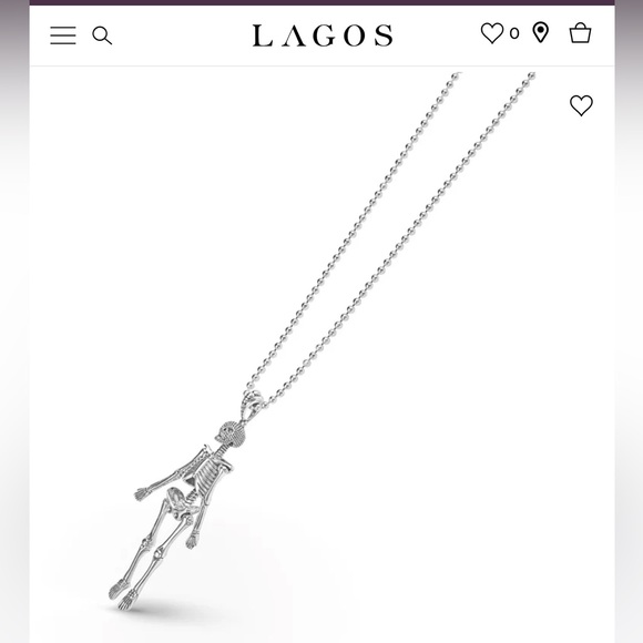 NWT Rare Wonders Silver Skeleton Pendant Necklace - Picture 8 of 9